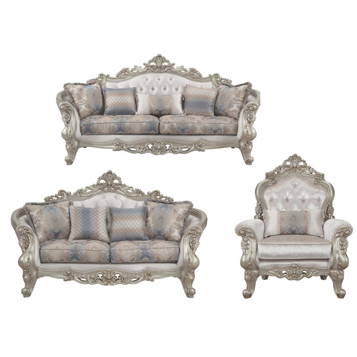 Rosdorf Park Bulah 3 Piece Standard Living Room Set Wayfair